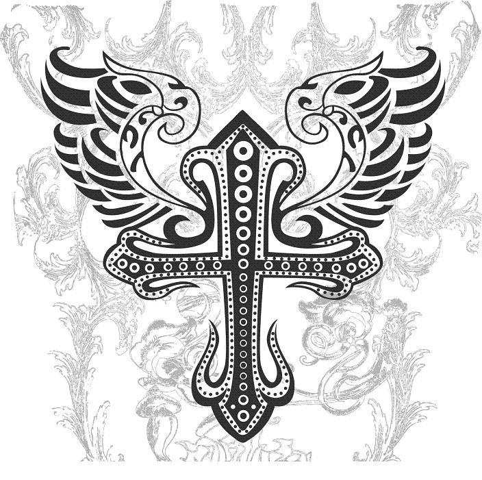 tribal cross tattoos cross tattoos designs