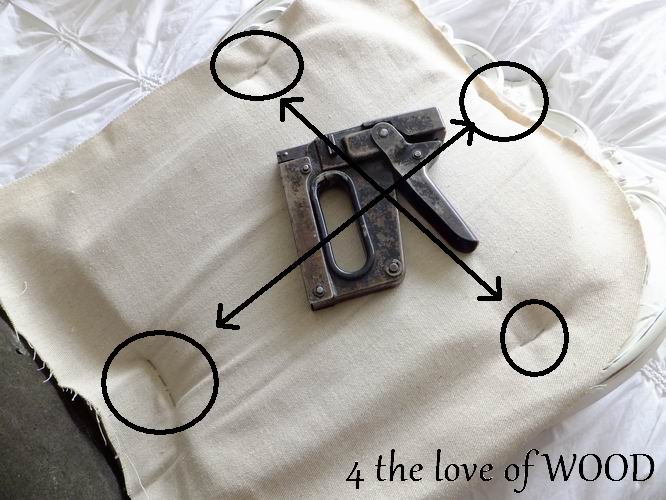 4 the love of wood HOW TO UPHOLSTER AN OPEN CHAIR BACK step two