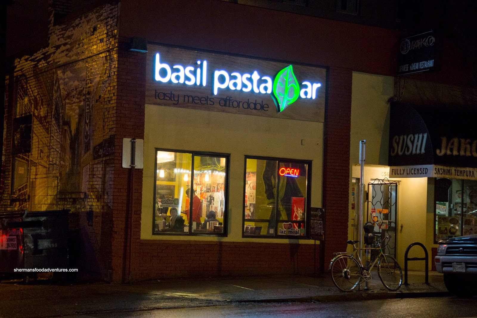 Sherman's Food Adventures Basil Pasta Bar