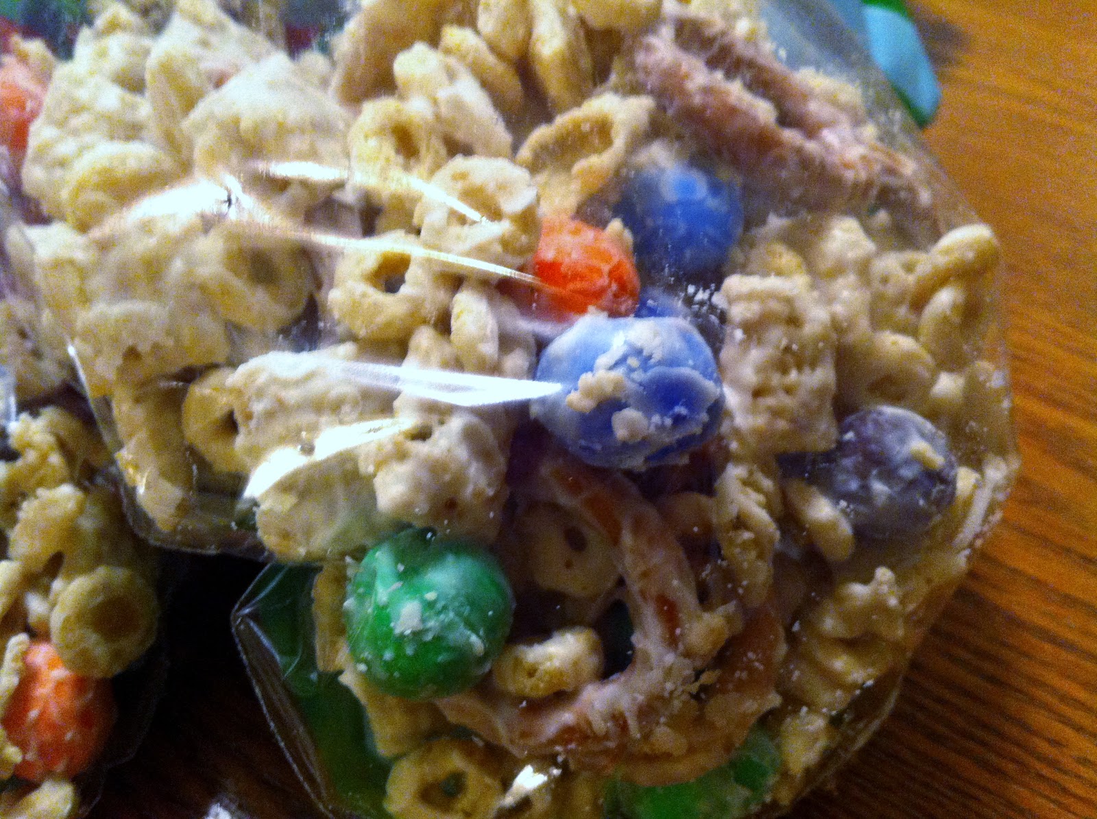 Navigating a Cluttered Kitchen White Almond Bark Chex Mix