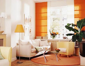 Decoración de interiores: Decoracion de salas en naranja
