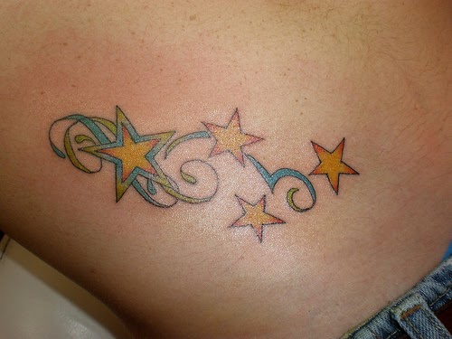 tiffdicraho: star tattoo designs on hip