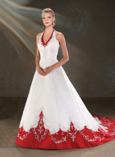 A Wedding Addict Timeless Red And White Dresses For Your Reference Here Are White And Red Wedding Dresses That Can Inspire You