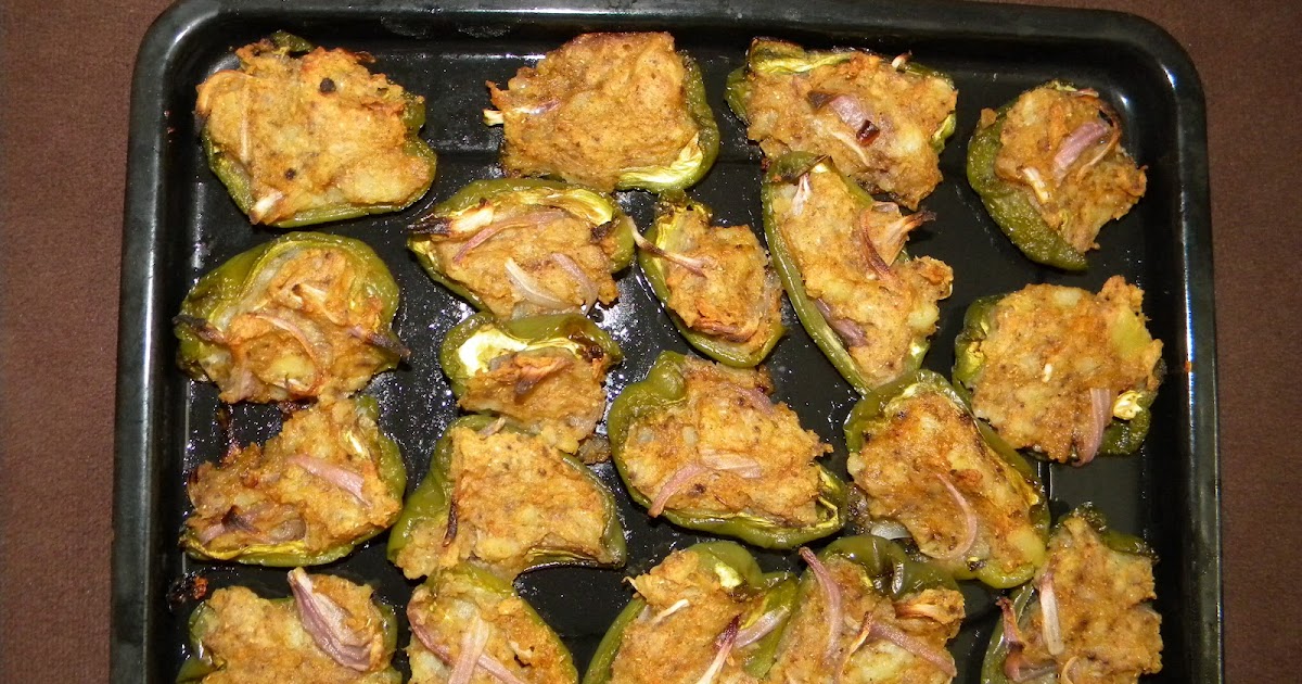 Fast Indian Recipes Bharwa Shimla Mirch (Potato Stuffed Bell Pepper)
