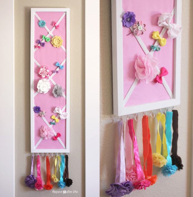 DIY Hair Bow Holder (or Message Board!) Repeat Crafter Me