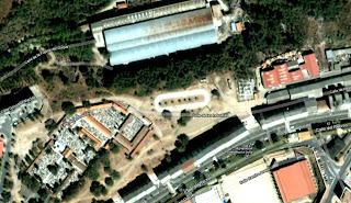 Vista aerea google de la ubicacion del parque de Bañaduras