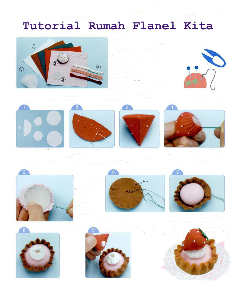 Membuat Kue Flanel | tutorial flanel membuat gantungan kue flanel rumah Membuat Kue Flanel | tutorial flanel membuat gantungan kue flanel rumah