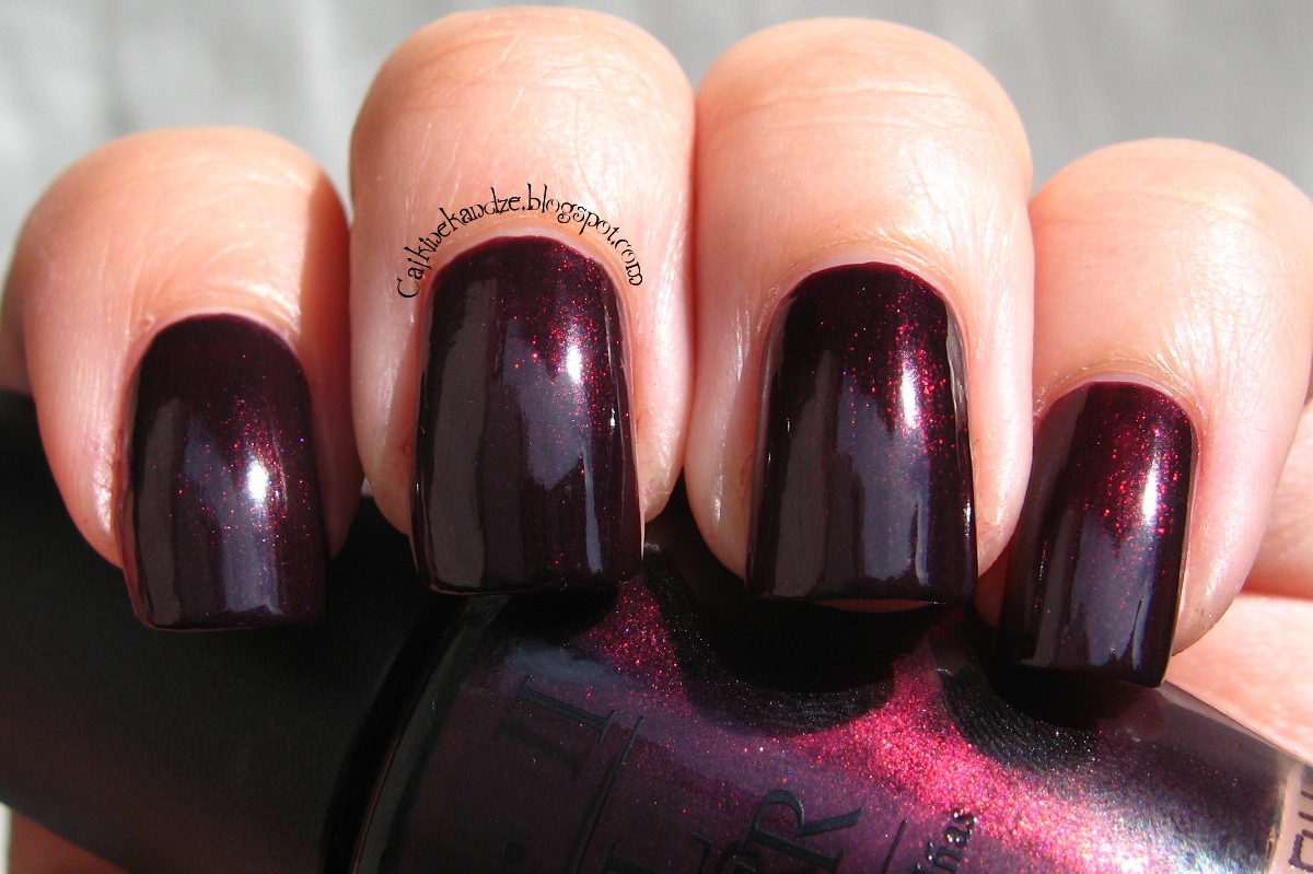 OPI Nail Lacquer in "Black Cherry Chutney" - wide 7