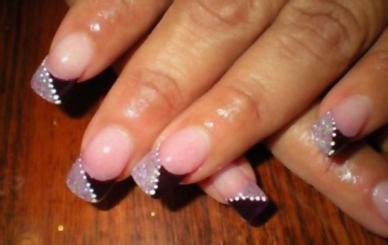 latest french nails design