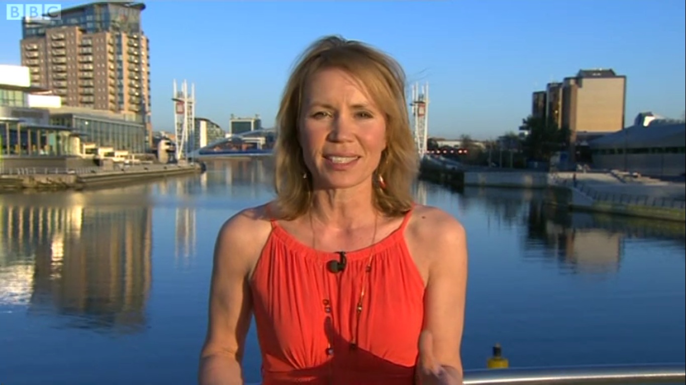 UK Regional News Caps Dianne Oxberry BBC North West Tonight Weather