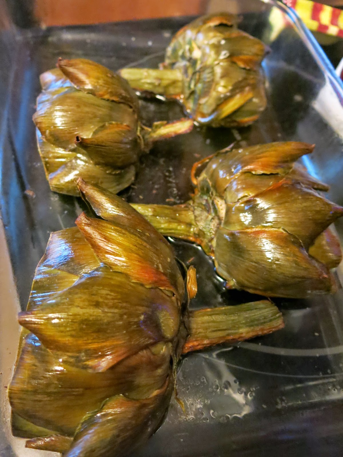 Roasted Artichokes With Lemon Garlic Butter