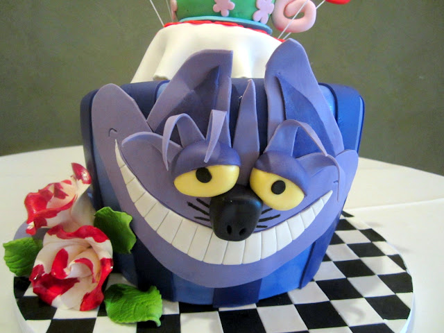 Cheshire Cat Bridal Shower Cake