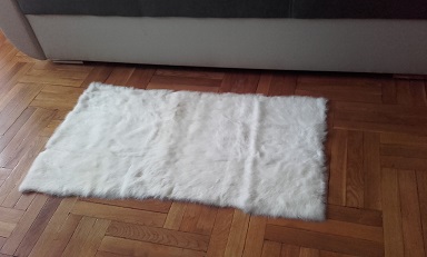 Rabbit fur rug / Kaninchen Teppich