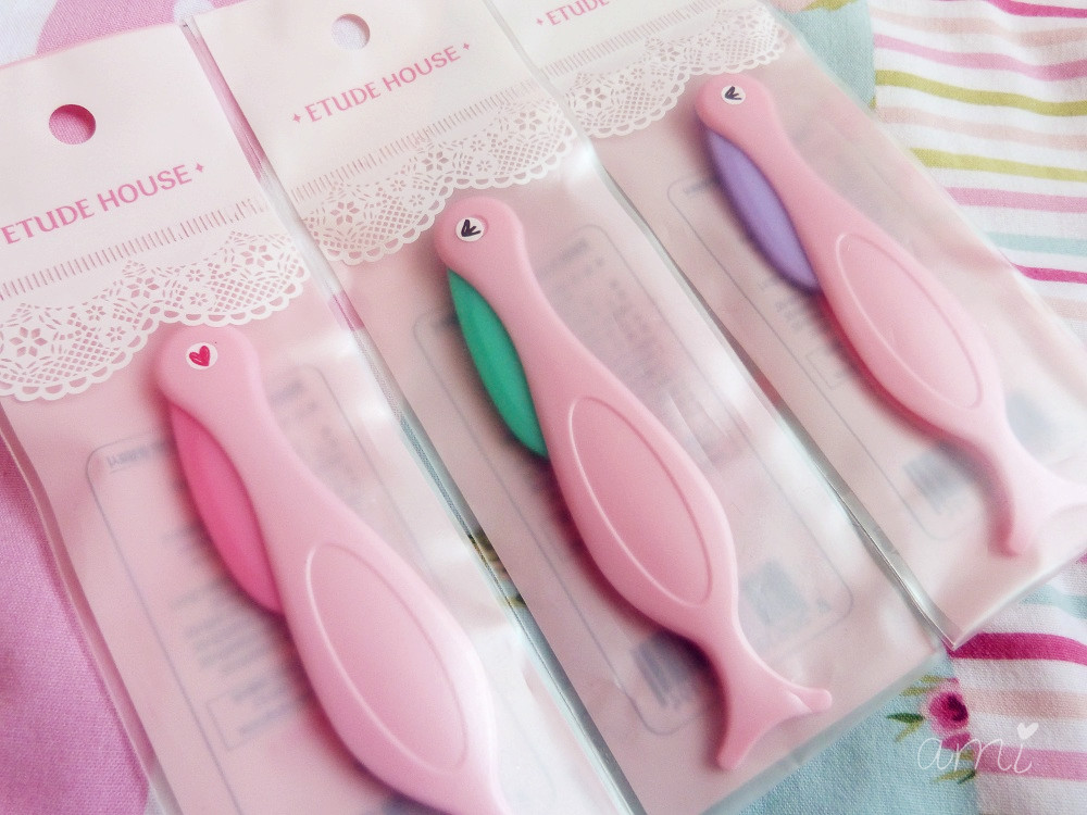 dollpearls ♡ Etude house flamingo eyebrow razors