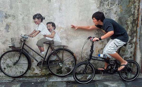 Картинки по запросу graffiti with bicycle