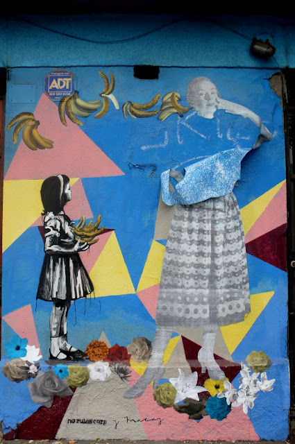 street art in barrio bellavista, santiago de chile
