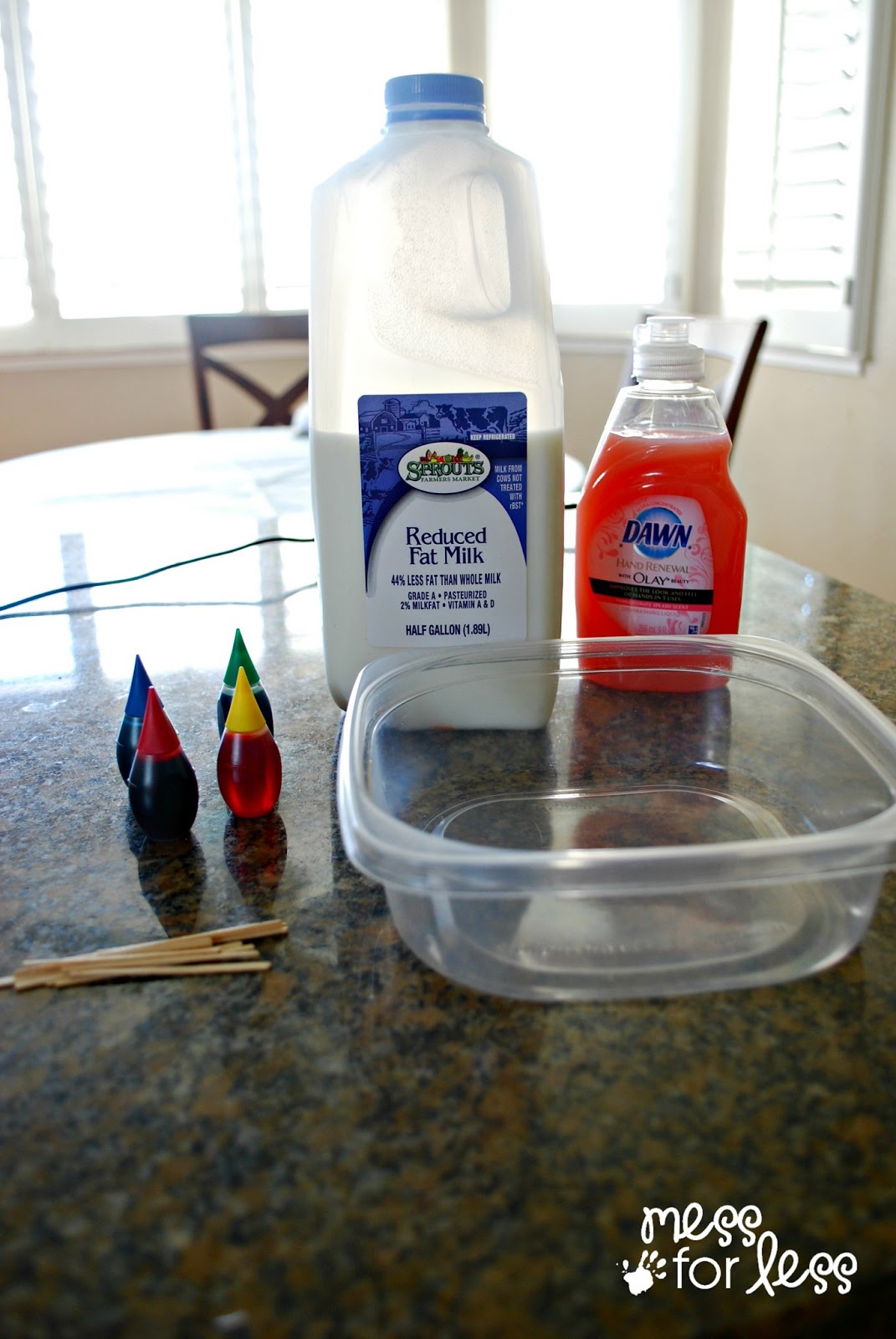 Exploding Milk Experiment Mess For Less