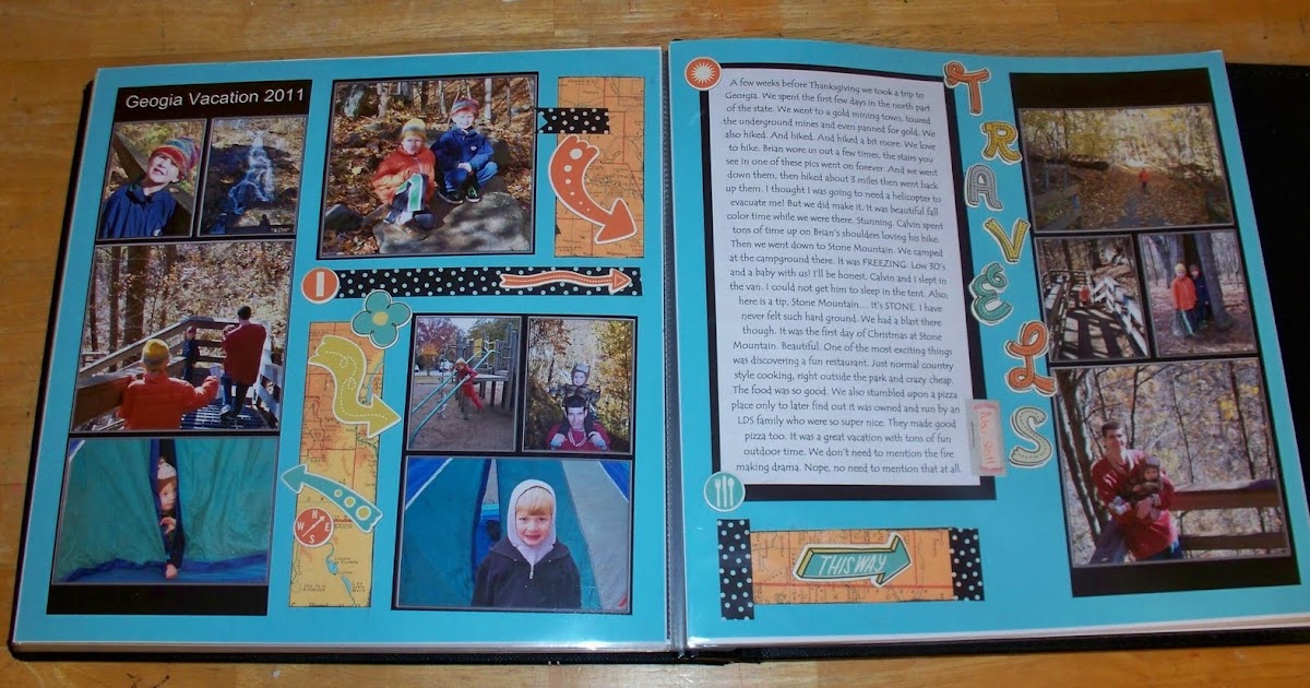 Erin K Creations Scrapbooking tip.