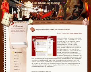 Dress Like Charming Indians Blogger Template