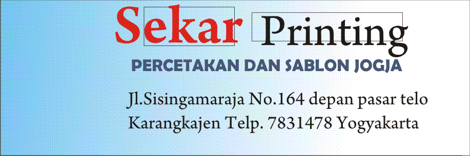 percetakan dan sablon jogja