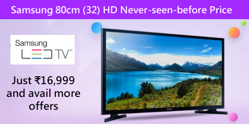 Samsung 80cm (32) HD Never-Seen-before Price 