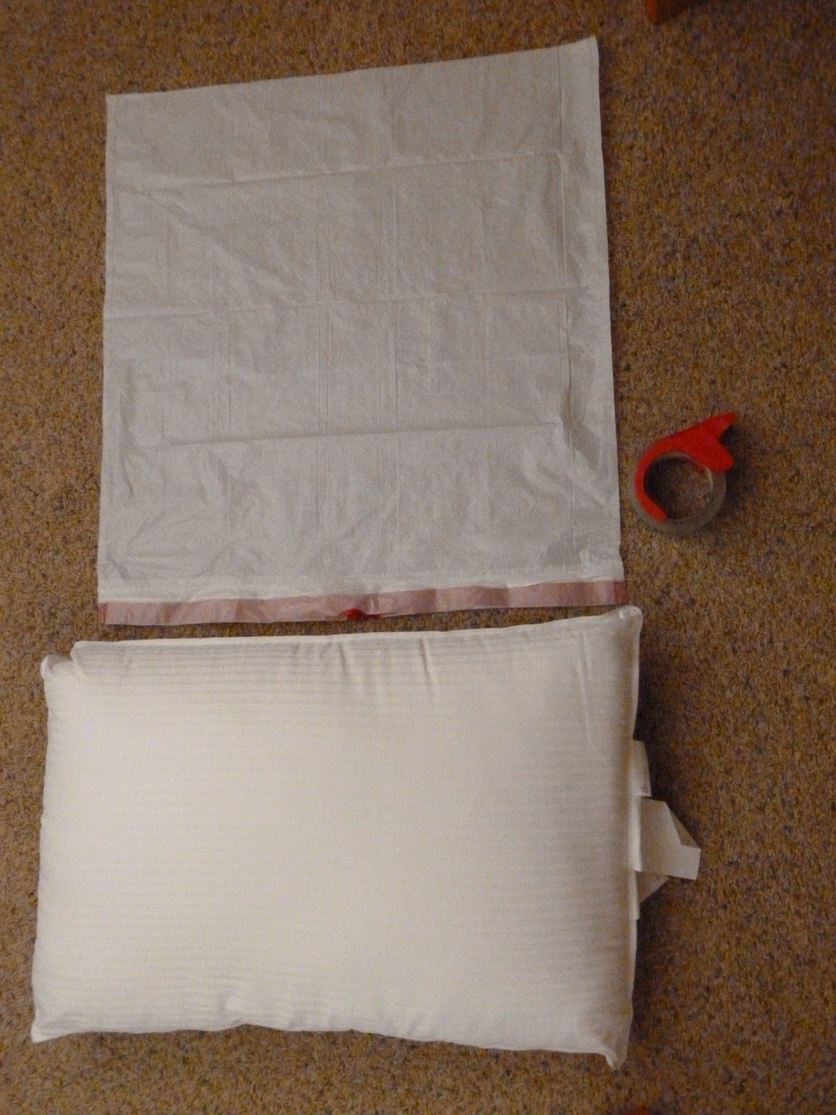 Simply Frugal Lifestyle Pillow protectors from trash bags...