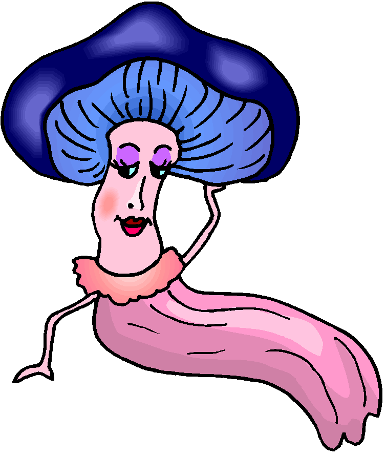Funny Cartoon Mushrooms Free Clipart | Free Microsoft Clipart