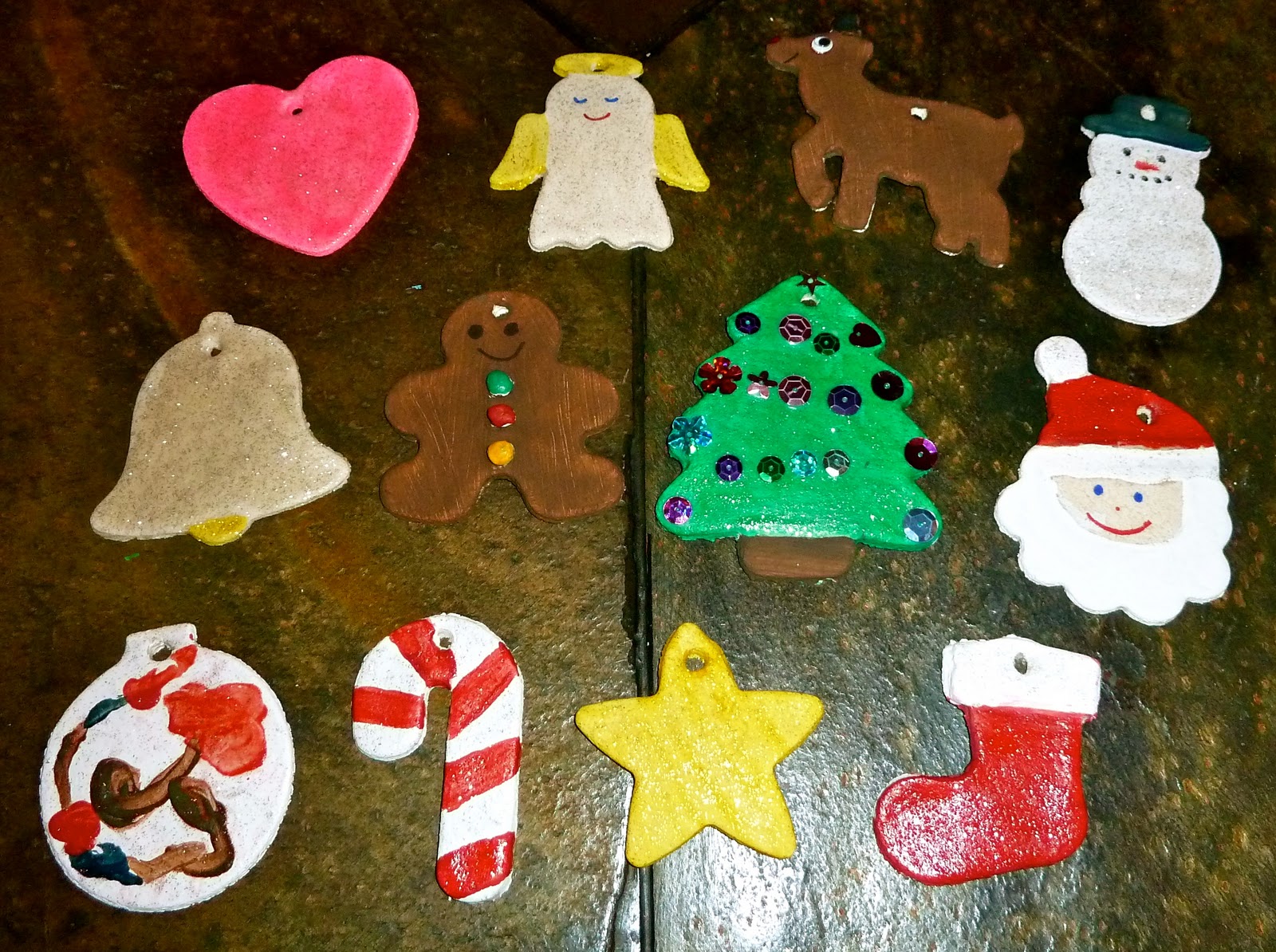 We used some glitter paint over the base paint to add pop!