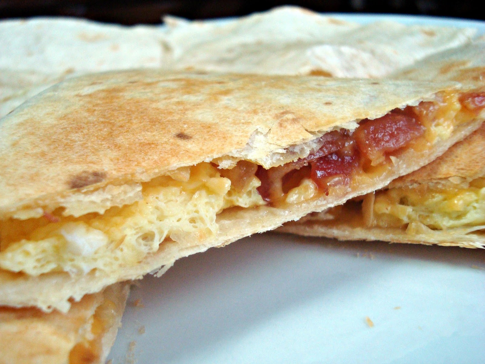 Bacon, Egg & Cheese Quesadillas Julie's Eats & Treats