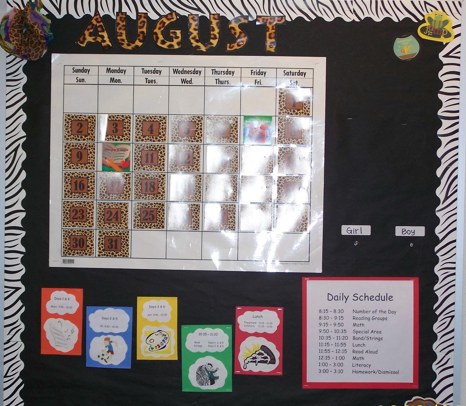 make your own school schedule
