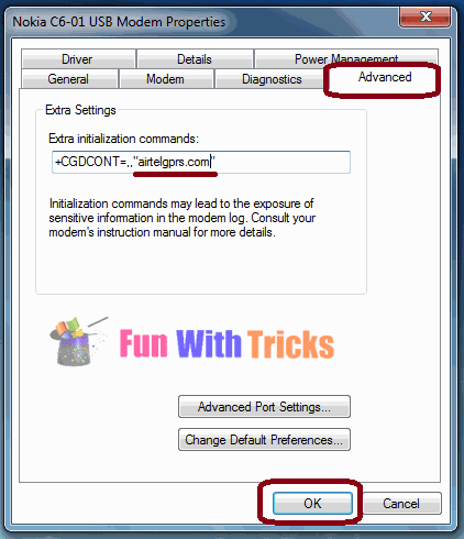 Manually Change APN Of Dial up Connections_FunWidTricks.Com