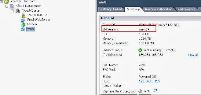 vSphere 5.5 Upgrade Part 13- Upgrade VM Hardware Version for Virtual Machines