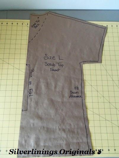 tutorial sewing pocket on a scrub top pattern 1020