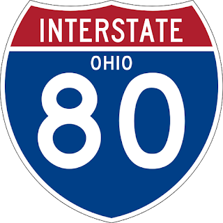 I-80/Ohio Interstate shield. Courtesy WikiCommons.