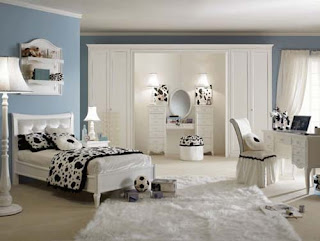 Bedroom Design With Dominant Motive Dalmatian