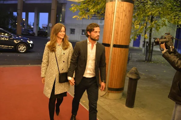 Prince Carl Philip of Sweden and Princess Sofia Hellqvist of Sweden attended a charity concert in Stockholm