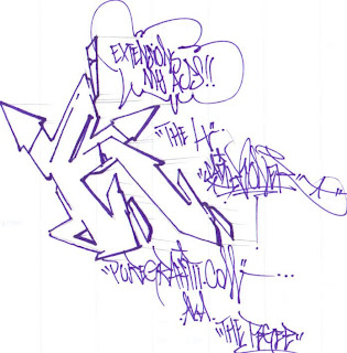 Graffiti Letter H Sketches Design