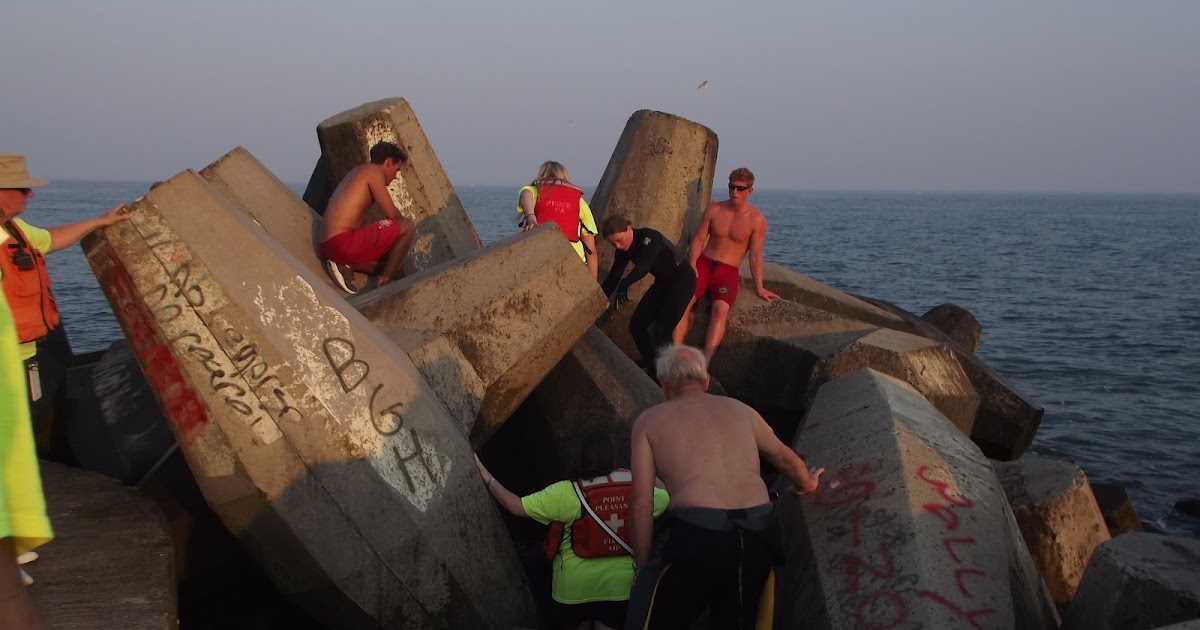 Point Pleasant Beach Rescue Dive Team Jetty Training 2012