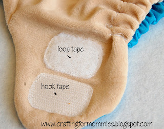 add hook and loop tape as well as laundry tab