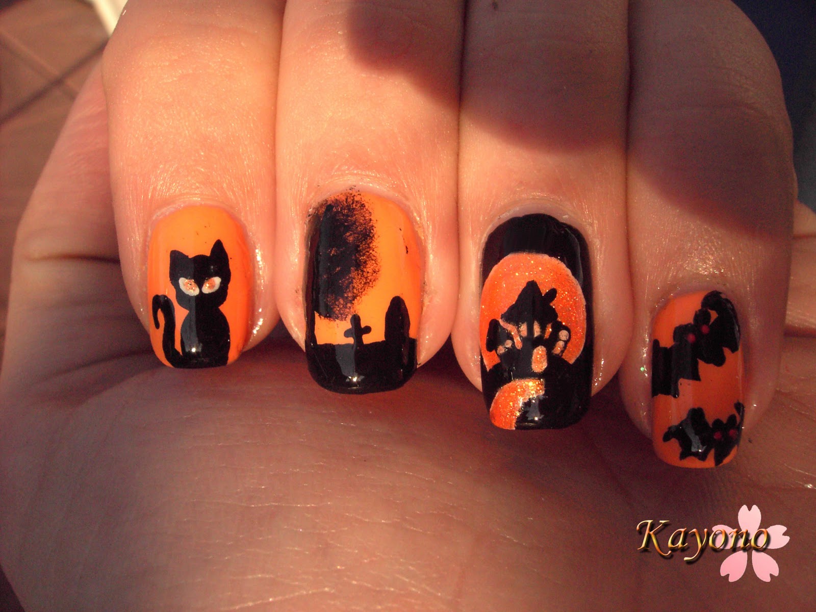 Neues vom Kellerkind HalloweenMani 1 mein Beitrag für Stephs Contest