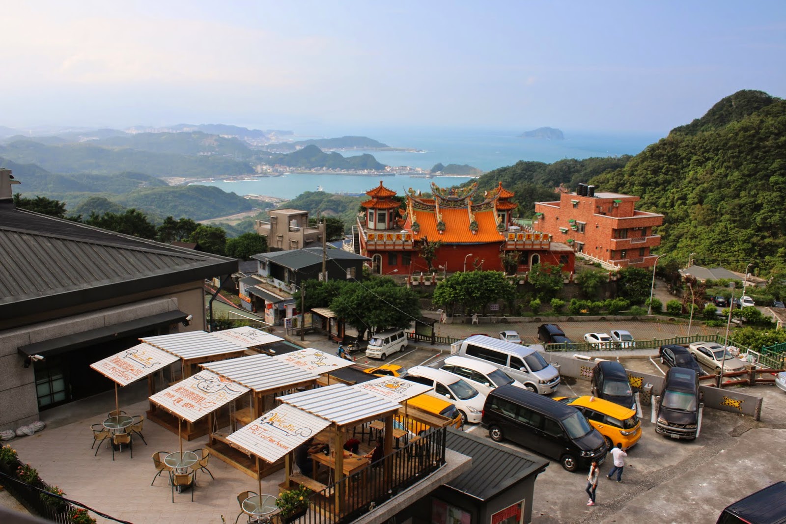 A magnificient view of Jiufen Old Street outside of Taipei city in Taiwan A magnificient view of Jiufen Old Street outside of Taipei city in Taiwan