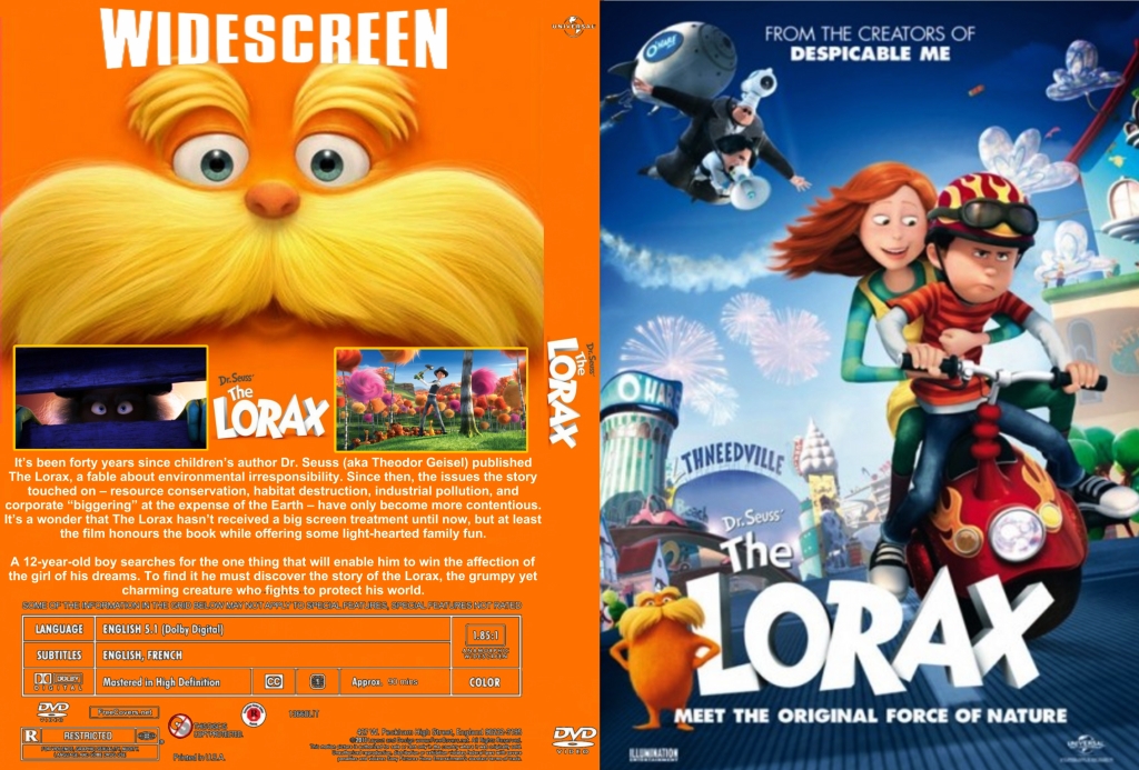 Dr Seuss The Lorax Dvd Cover