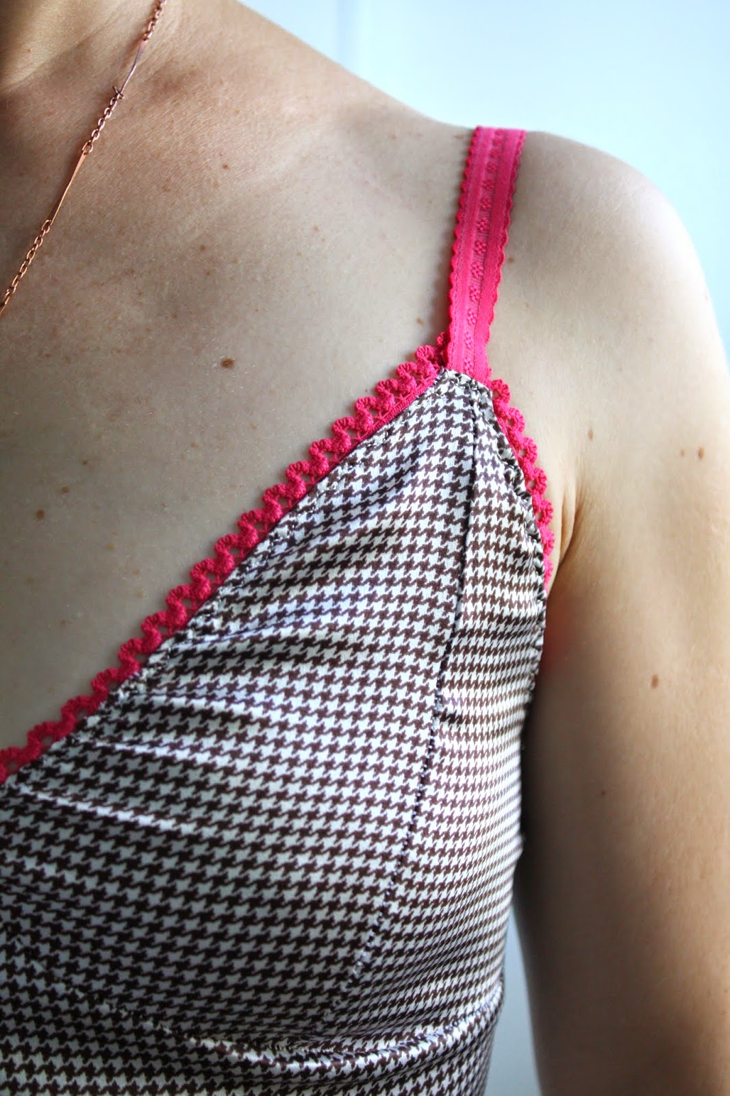 Nicole at Home Tutorial sewing picot elastic on underwear and camisoles