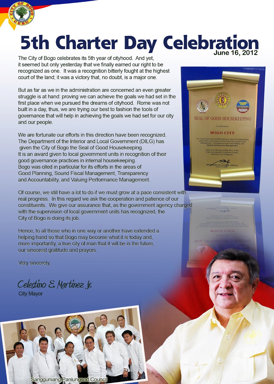 5th Charter Day Celebration The Bogo Times City of Bogo and 4th