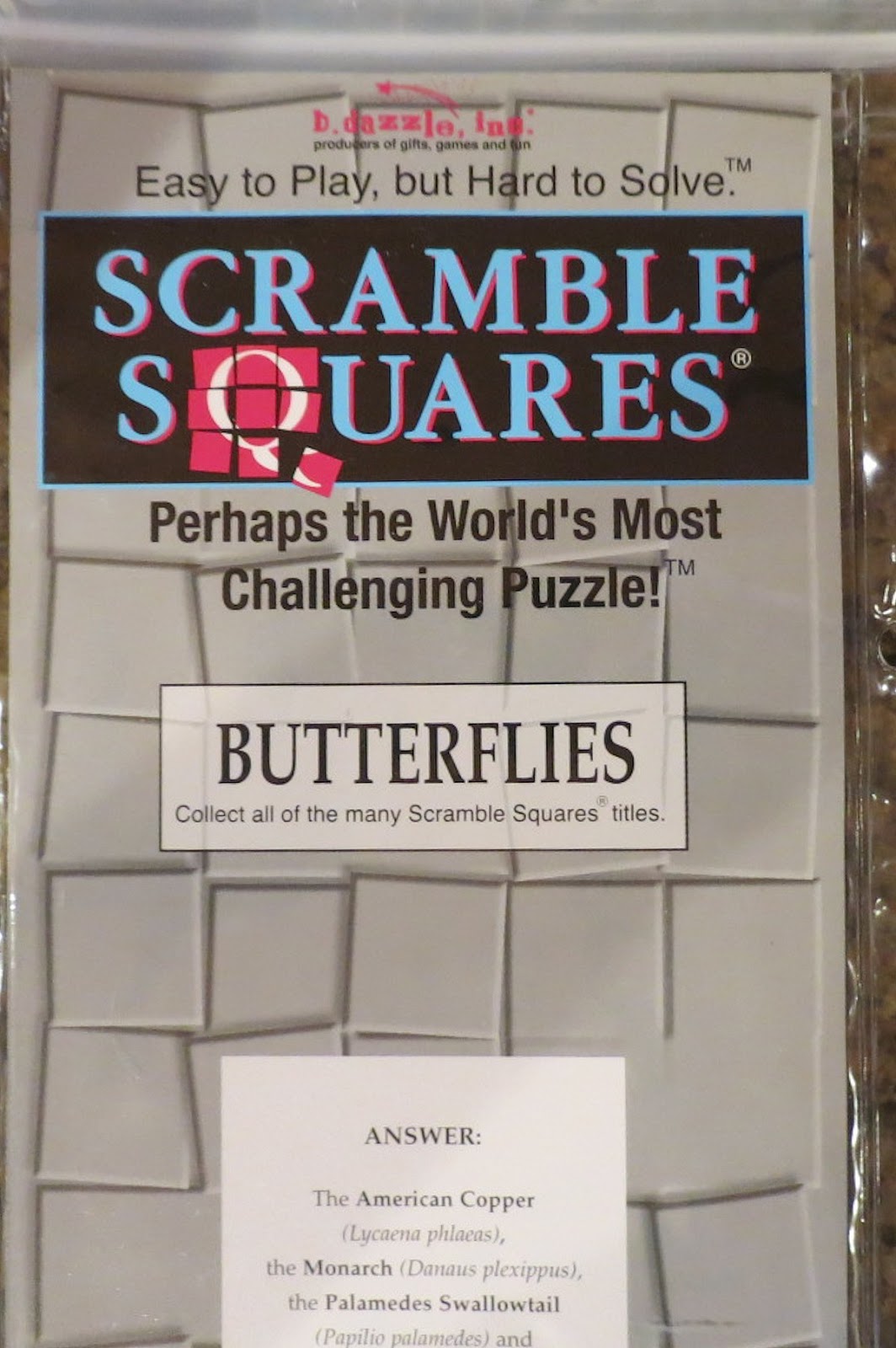 The Fearsomely Fantastic FIVE!: Scramble Squares