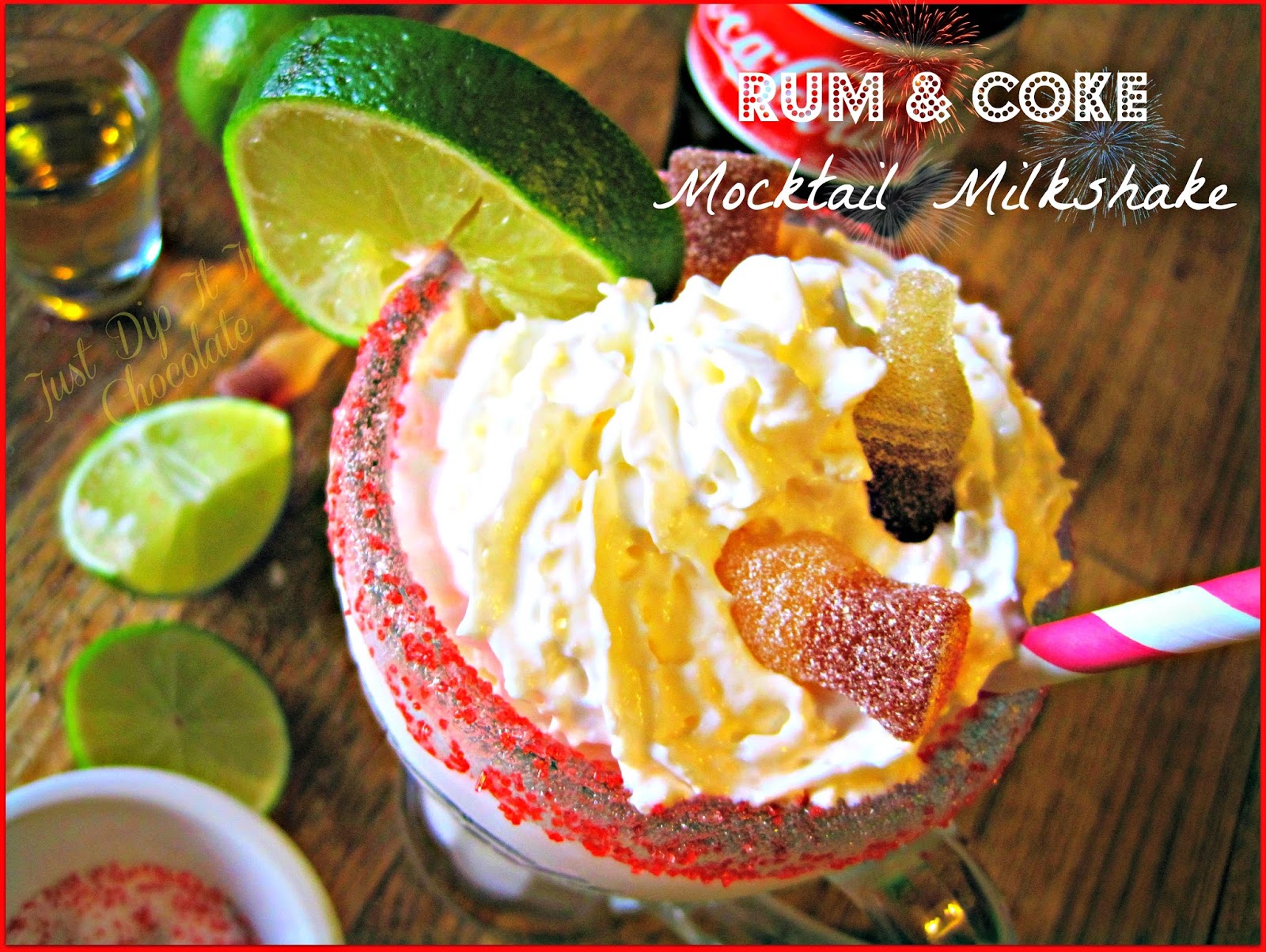 Just Dip It In Chocolate Rum and Coke Mocktail Milkshake Recipe