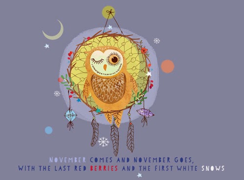 My Owl Barn: November Desktop Wallpaper