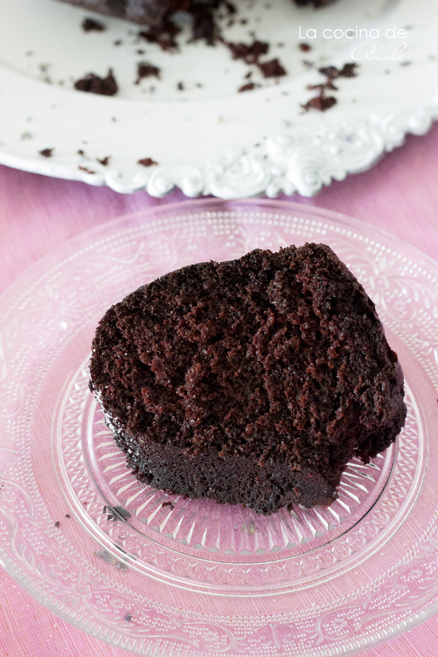 Chocolate And Lavender Bundt Cake #bundtbakers