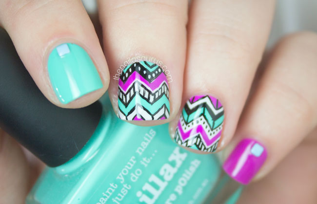 2. How to Create Perfect Chevron Lines for Your Nail Art - wide 3