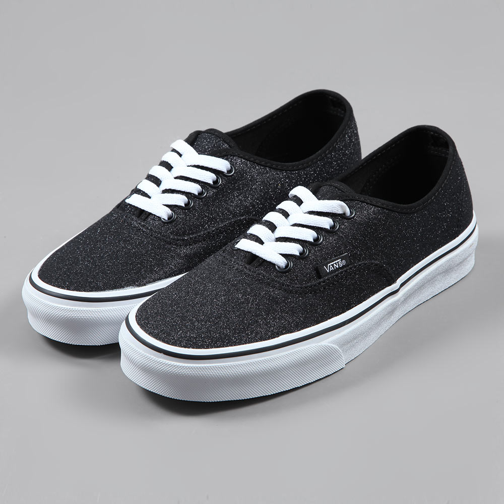 vans noir paillette